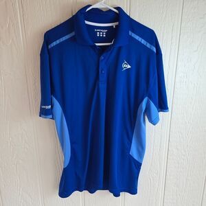 Dunlop Blue Men's Polo Shirt, Size XL